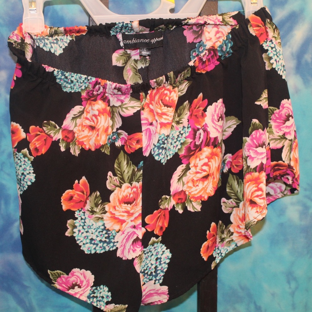 Ambiance Apparel Floral Shorts